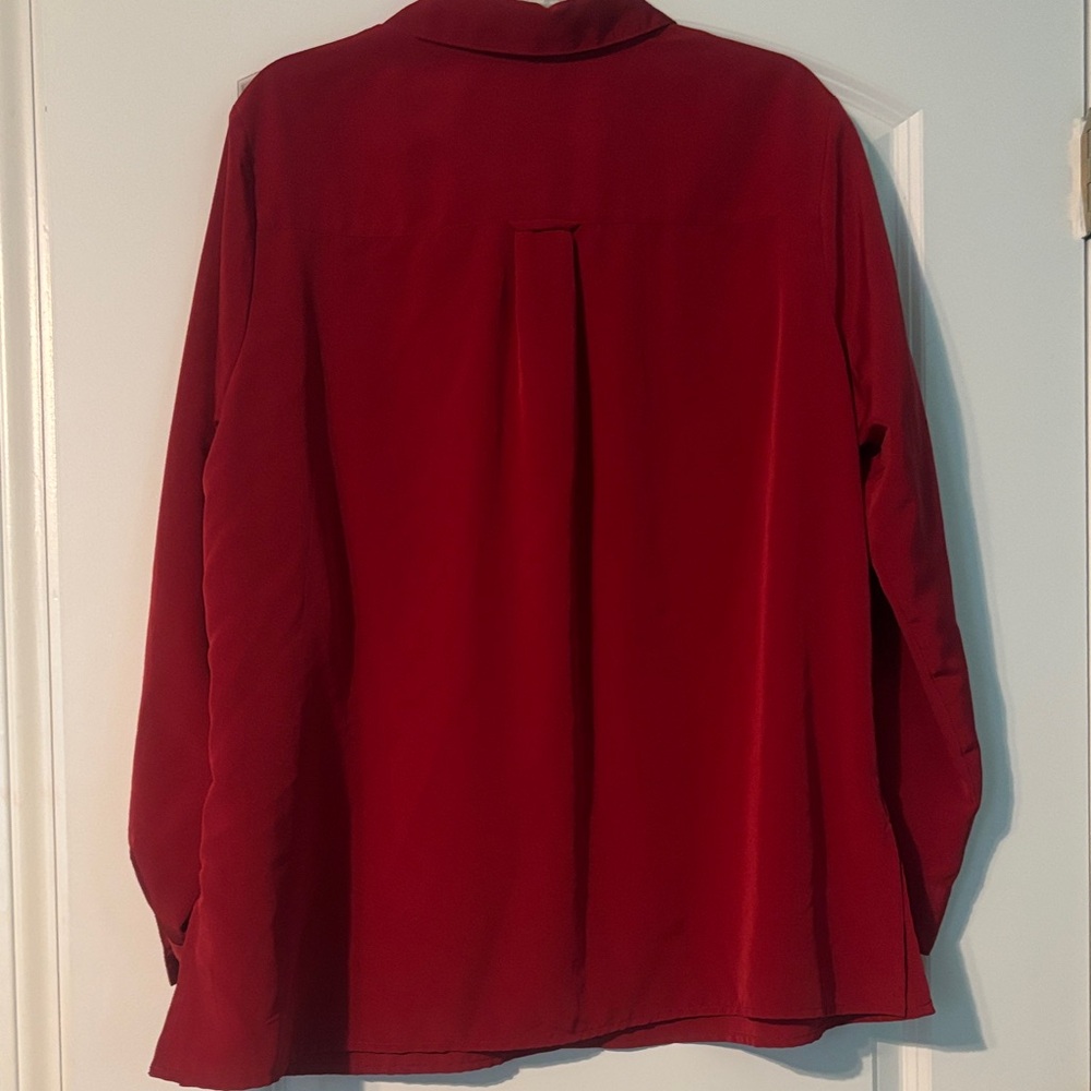Elementz Women's Red Button Down Wrinkle Free Shi… - image 6